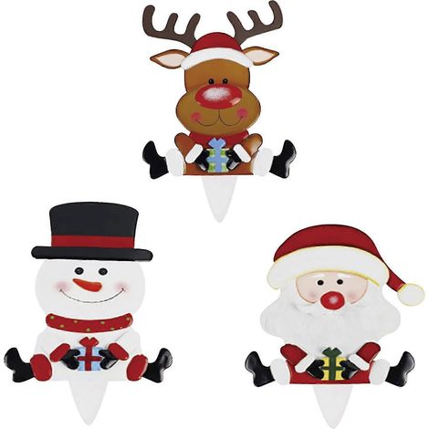Saisonale und festliche Dekorationen Weihnachtsszene-Arrangement Dekorationen mit LED-Lichtern Leuchtender Weihnachtsmann Schneemann Elch Außendekoration Q (1/5)
