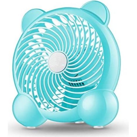 1 Mini ventilateur USB, 2 vitesses, silencieux, rechargeable, 7 pouces, pour bureau, camping, voyage
