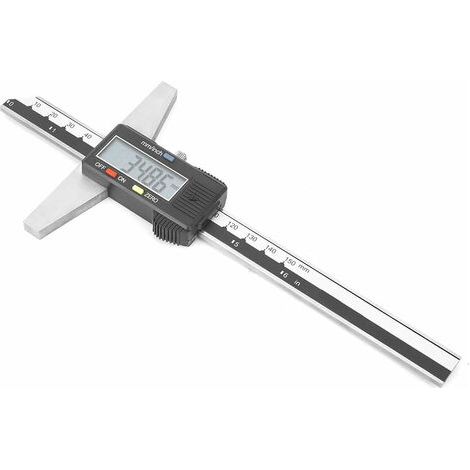 0-150 mm Jauge de profondeur numérique,Pied à coulisse numérique en acier inoxydable de haute précision de 0,01 mm avec système de mesure mm/pouce