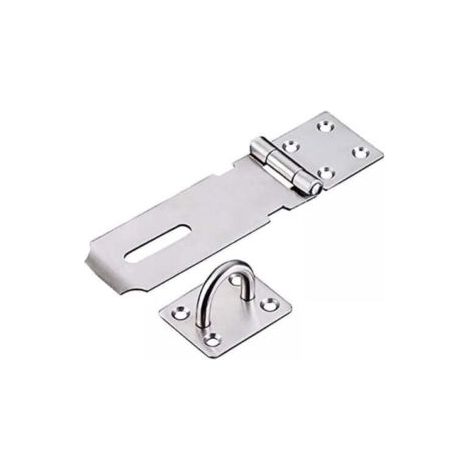 Moraillon de Cadenas en Acier Inoxydable, Heavy Duty Moraillon et Agrafe avec Vis, Fermoir de Porte Verrou de Porte Hangar Loquet Cadenas Agrafe (1/5)