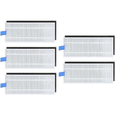 Ensemble de 5 filtres pour aspirateur, filtres de rechange pour aspirateurs, filtres HEPA, filtres pour brosse latérale, compatibles avec Tefal, Rowenta, Sweeper X pl (1/5)