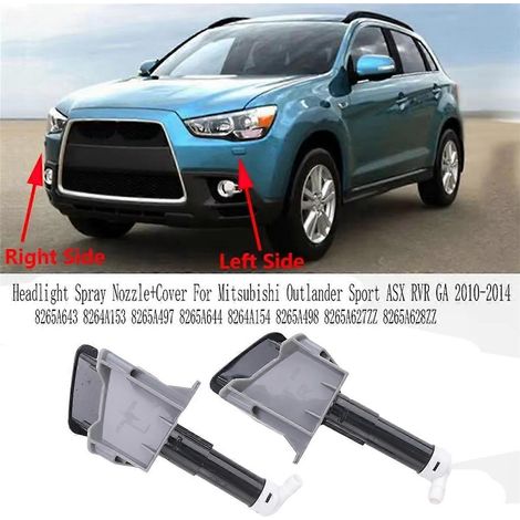 4-teiliges Scheinwerfer-Sprühdüsen-Set mit Abdeckung für Mitsubishi Outlander Sport – wie abgebildet (1/5)