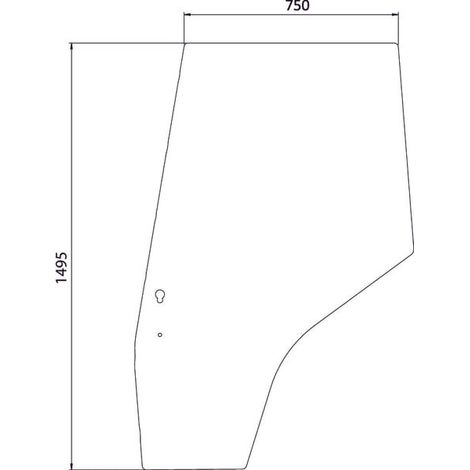 Vetro portiera sinistra UNIVERSALE 3804659M1N (1/2)