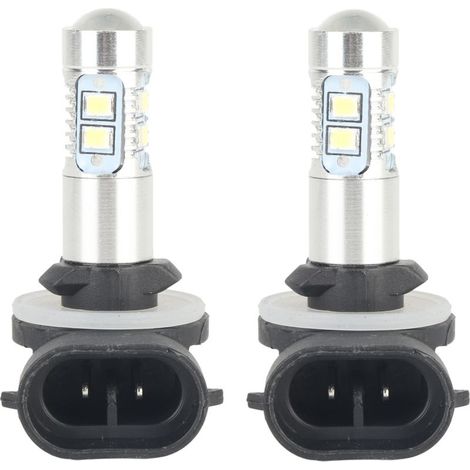 Lot de 2 ampoules LED antibrouillard/feux de jour haute puissance 12/24 V 50 W pour Hyundai Accent (1/2)