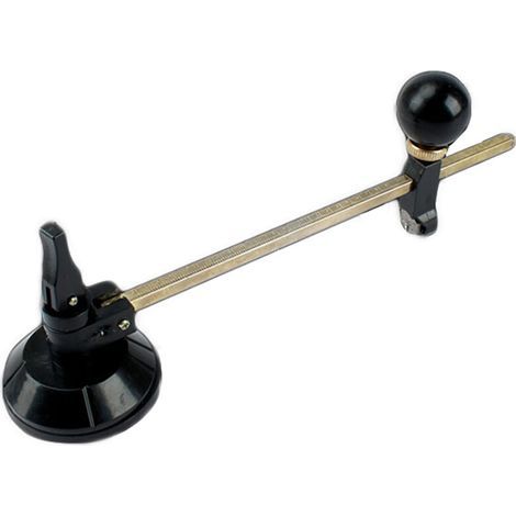 Coupe-verre circulaire robuste de 6 à 40 cm, outil de coupe de Type boussole à échelle claire réglable avec ventouse puissante (1/5)