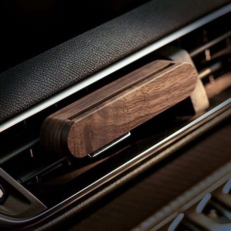 Deodorante per auto in legno di noce, fragranza per interni per un maggiore piacere di guida, accessori per interni, diffusore (1/5)