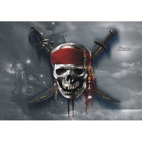 Poster intisse XXL Pirates des Caraïbes Disney 155X115 CM (1/4)