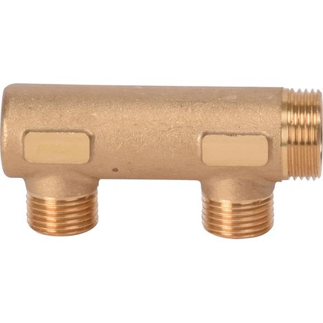 COLECTOR SIMPLE SIN ENCHUFE PURGADOR 3/4" - RANURA PLANA - SERIE C 4 SALIDAS