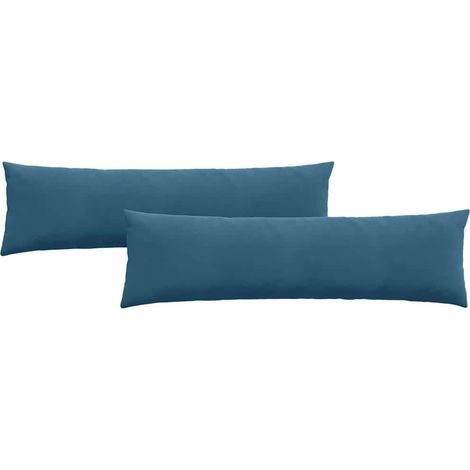 Cojines de sofá 2 pcs Azul 145 x 40 cm Tela de pana vidaXL
