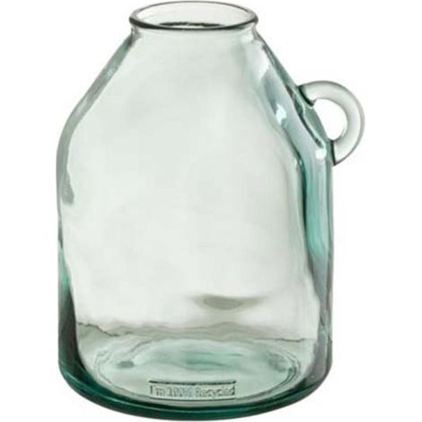 Vase Cylindrique Design "Anse" 25cm Transparent (1/2)