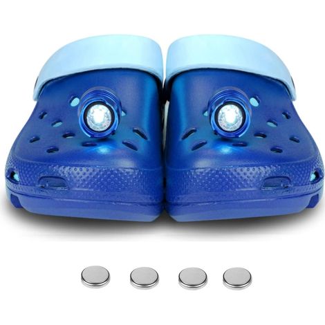 2PCS Shoe Lights, IPX5 Waterproof Headlights with 3 Lighting Modes, ABS Shoe Lights, LED Lights Suitable for Shoes with Holes, for Dog Walking, Camping (1/5)