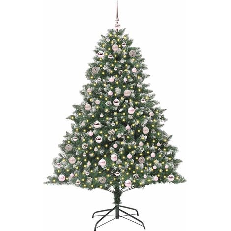 Albero di Natale Albero natalizio Albero festivo artificiale con 300 LED Verde 180 cm (1/5)