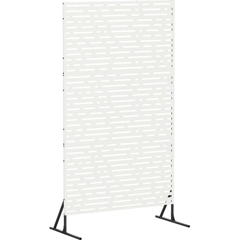 Schermo per Privacy 100 x 50 x 180 cm Acciaio Bianco vidaXL