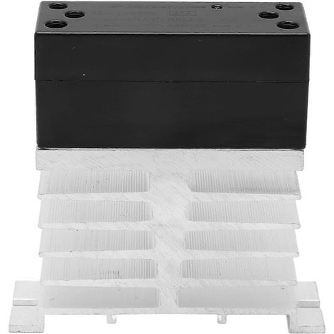 Halbleiterrelais (SSR) mit 3–32 V DC-Eingang und 5–220 V DC-Ausgang, inklusive Kühlkörper für den Heimgebrauch