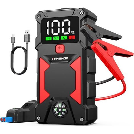 Booster Batterie - SUTEO - FNNEMGE - 5000A - 24800mAh - USB Rechargeable