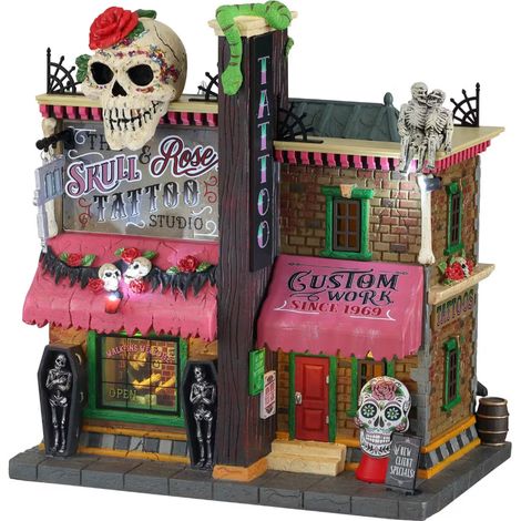 Lemax LEMAX - The Skull And Rose Tattoo Studio Cod. 15751