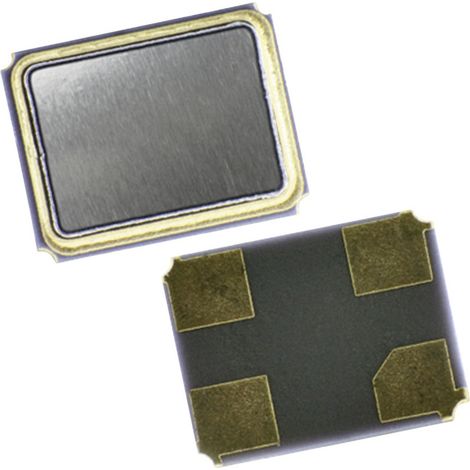 EuroQuartz Schwingquarz 16.000MHz MT/30/30/-40+85/12pF SMD-4 16.000 MHz 12 pF 3.2 mm 2.5 mm 0.7 mm 1