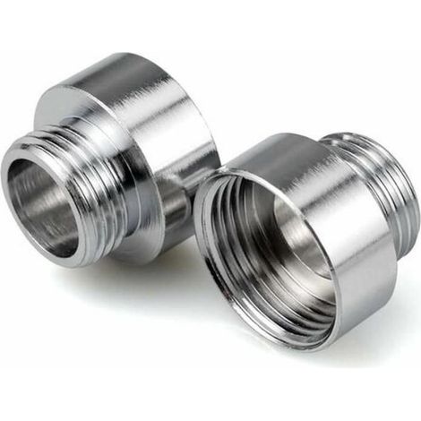 Adaptateurs de Robinet Chromé 3/4" x 1/2", Tuyaux de Douche,Réduction Mamelon Raccords pour Adaptateurs de Robinet Connecteur (1/5)