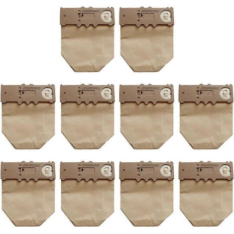 Lot de 10 sacs à poussière pour aspirateur Vorwerk VK130 / VK131 / FP130 - Pièces de rechange - Sacs à poussière en papier (1/4)