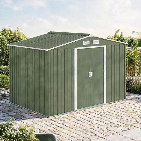 Abri de jardin verde en acciaio 277 x 195 x 192 cm (1/5)