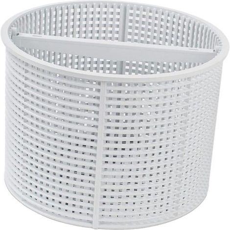 Panier skimmer piscine enterrée 6.7x7x5 pouces, Remplacement blanc, Collecte feuilles débris, Caoutchouc résistant (1/5)