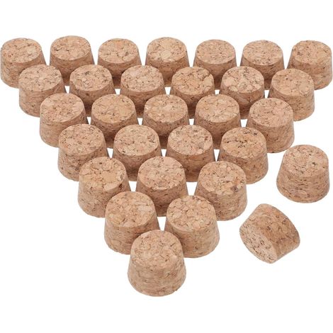 30 bouchons liège, plastique, coniques, pour brassage maison (1/5)