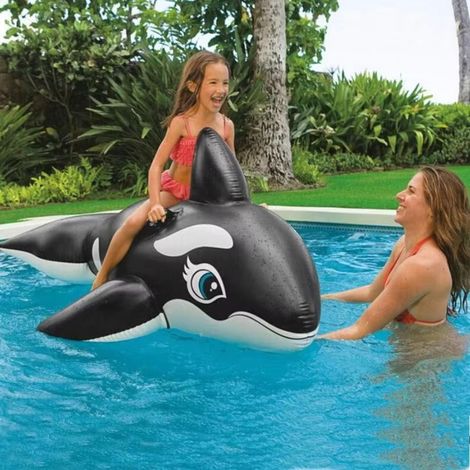 Intex Realistic Whale Ride-On Inflatable Pool Float (1/4)