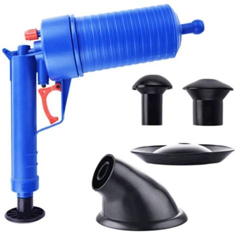 Toilet Unblocker, Toilet Plunger, Kitchen Sink Drain Cleaning Tool, Professional Drain Unblocker with Plunger (1/5)