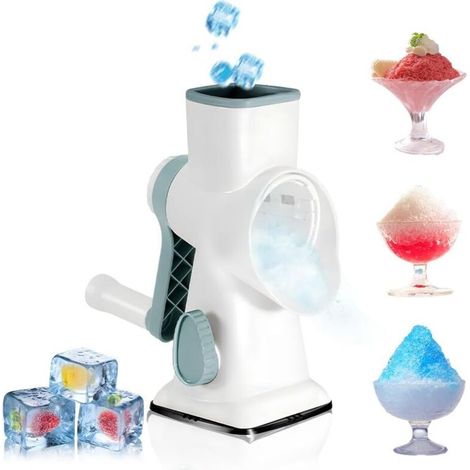 45° Double Row Angled Blades, Ice Crusher, Ice Breaker, Efficient Ice Crushing, Effort Saving, Ice Makers Suitable for Camping, Cocktails, Cold Coffee, Ice Cream (1/5)