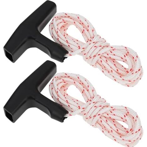 2 Pièces Poignée de Lanceur de Tronçonneuse avec Corde 3,5 mm x 3 m remplace oem 1128 190 3400 Compatible avec Stihl 029 034 036 (1/5)
