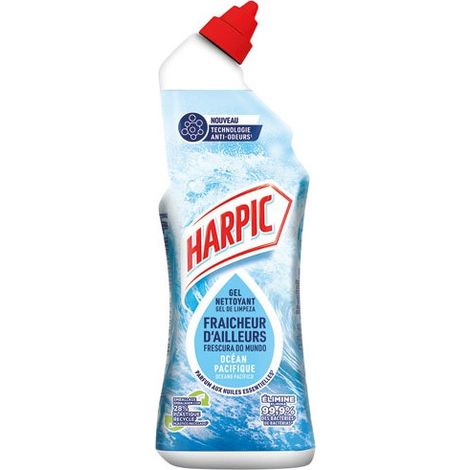 Harpic Gel Océano Pacífico Limpiador WC 750 ml Incoloro