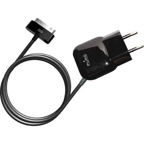 PURO MTCAPPLEBLK Caricabatterie per dispositivi mobili Telefono cellulare, MP3, MP4 Nero AC Interno (1/2)