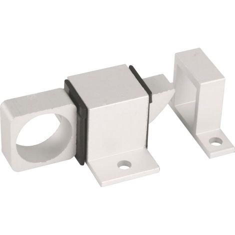 Goupille de sécurité pour fenêtre, verrou de verrouillage, convient pour une fermeture horizontale ou verticale, en aluminium, finition argentée, vis d'expansion incluses.