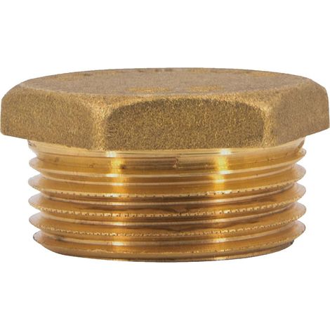 Bouchon obturateur en laiton filetage mâle Ø 1/2" - à l'unité (1/3)