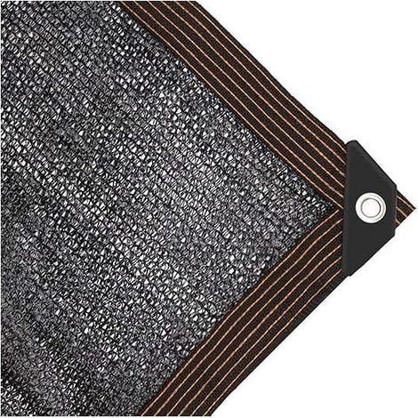 Mallas de sombra, toldos, tela de sombra al 90%, velas de sombra, con ojales, para uso exterior, balcón, patio, pérgola, plantas, invernaderos, graneros, jardines, coches (2x2m) (1/5)