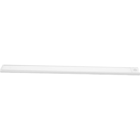 Lampe LED magnétique ultra-mince de 50 cm pour placard, escalier, avec détecteur de mouvement, 3 températures de couleur, 3 modes d'éclairage, intensité réglable et rechargeable. Couleur argent. (1/5)