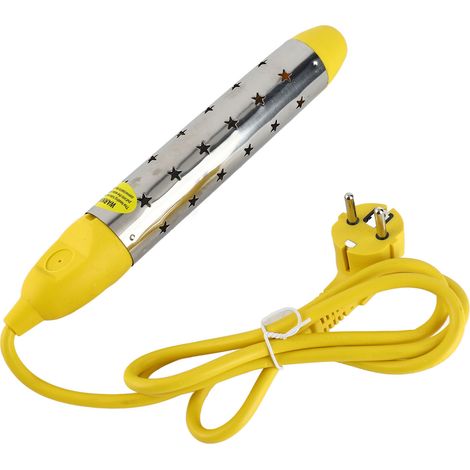 Chauffe-eau électrique instantané 2500 W avec arrêt automatique, protection anti-brûlure en acier inoxydable, voyant lumineux et seau d'immersion portable pour piscines gonflables et baignoires intéri (1/5)