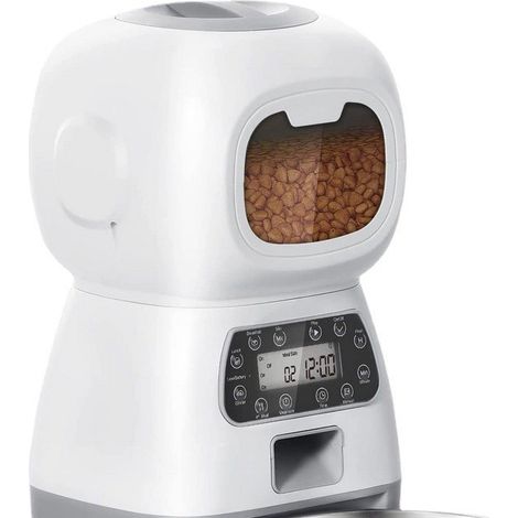 Distributeur automatique de croquettes pour chat, distributeur d'aliments secs avec fonction fraîcheur, distributeur programmable pour aliments secs. (1/5)
