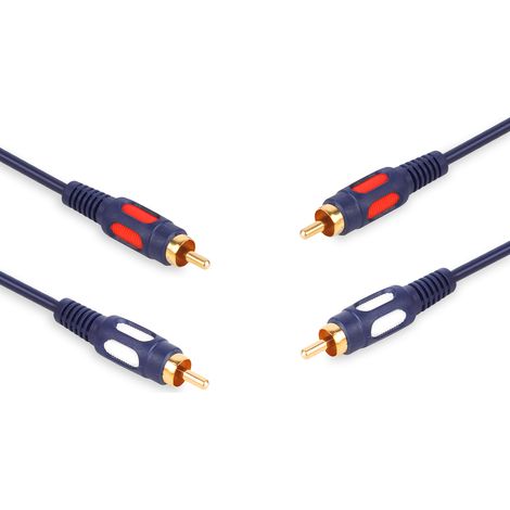 Cable con 2 conectores RCA (cinch) - 2 conectores RCA (cinch) vitalco 25,0 m (1/5)