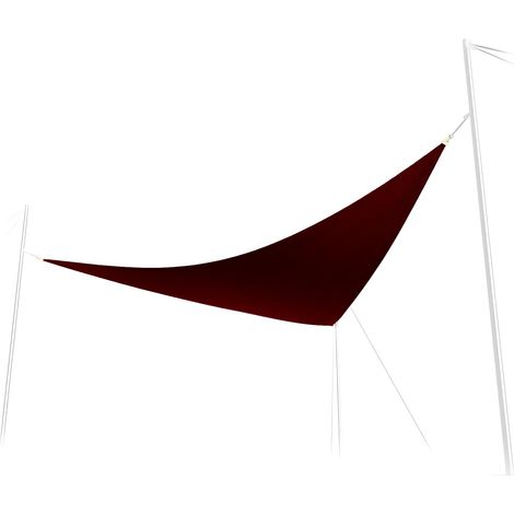 Voile d'ombrage Triangulaire imperméable 3 x 3 x 3 m Bordeaux – pour créer des Zones d'ombre dans Le Jardin, la terrasse ou Le Balcon – Protection Contre Les Rayons UV et la Pluie (1/5)