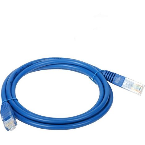 Patchkabel U/UTP Kat. 5e PVC 2,0 m blau alantec