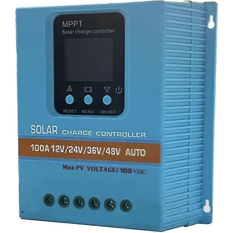 MPPT-Solarladeregler 12V 24V 36V 48V LCD-Display - 100A