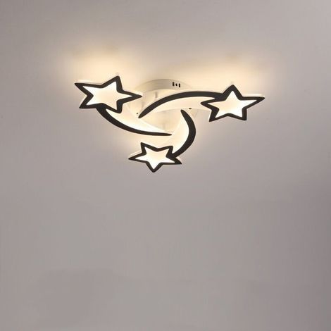 Plafonnier LED 30W, Lampe de plafond en forme Star moderne pour Chambre à coucher Chambre d'enfant, Lumière blanche froide 6000K (1/4)