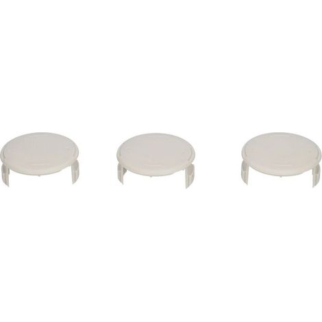 01 02 015 Couvercle de Bobine de Remplacement,Capuchons de Bobine faciles Installer en ABS 522994001 3 pices pour Coupe-Bordures Ryobi pour pelouse pour extrieur pour Jardin (1/5)