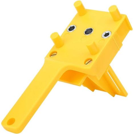 Guide de perçage droit, localisateur de positionneur de travail du bois, portable pour le perçage de l\'installation de tiroi (1/4)