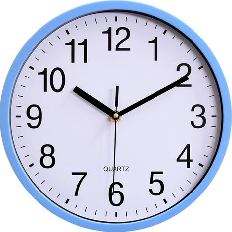 Horloge murale en plastique de 25 cm (10 pouces), horloge Shi Ying, horloge simple pour chambre ou salon (1/5)