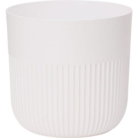 Maceta redonda - GARDEN ID - Luca Grande - Ø 30 - 17 L - H 30 cm - Blanco