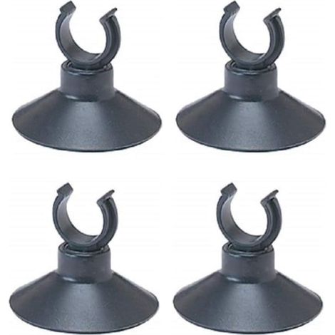 Lot de 2 Ventouses à Clips - Fixation Tuyaux Ø12-22mm - Plastique Robuste - Raccordement Plomberie - Pour Coudes et Droits