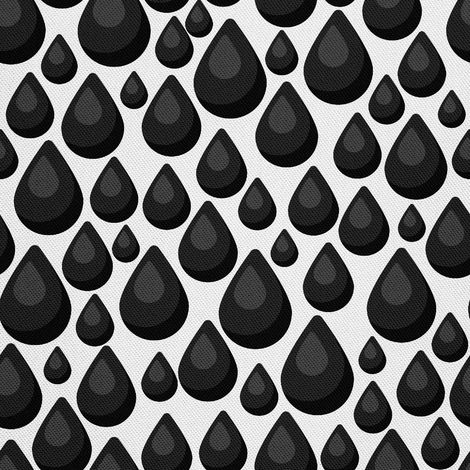 Telas decorativas para exteriores Oxford - motivo de gotas de aceite negras (1/5)