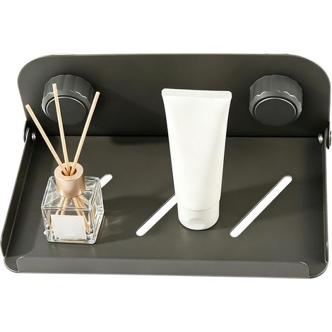 Support Mural pour téléphone Étagère adhésive Rangement Douche Porte-Téléphone Fixé au Mur pour maison, appartement, atelier, garage, dortoir, toilettes, cuisine, salle de bain (1/5)
